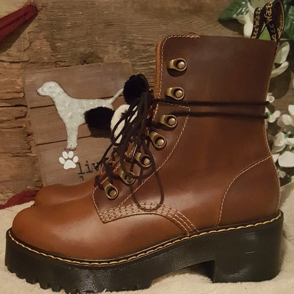 dr martens leona butterscotch orleans boots